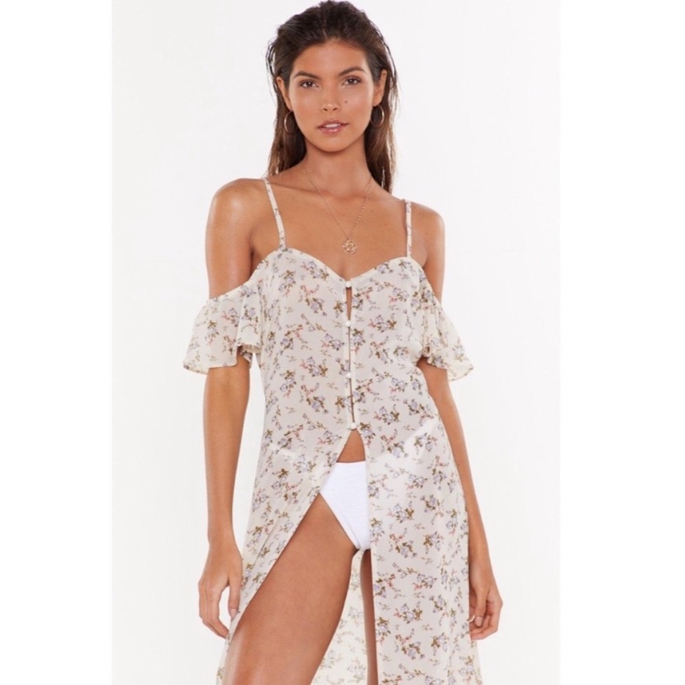 Nasty Gal floral cover up